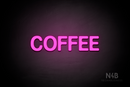 "COFFEE" (Adventure font) - LED neon sign