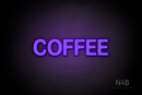 "COFFEE" (Adventure font) - LED neon sign