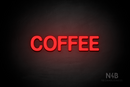 "COFFEE" (Adventure font) - LED neon sign