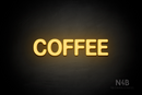 "COFFEE" (Adventure font) - LED neon sign