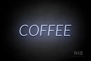 "COFFEE" (Optika font) - LED neon sign
