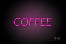 "COFFEE" (Optika font) - LED neon sign