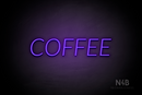 "COFFEE" (Optika font) - LED neon sign