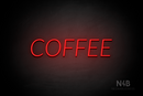 "COFFEE" (Optika font) - LED neon sign