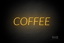 "COFFEE" (Optika font) - LED neon sign