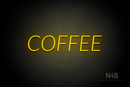 "COFFEE" (Optika font) - LED neon sign