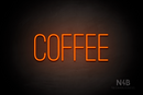 "COFFEE" (Diamond font) - LED neon sign