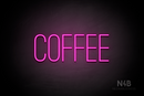 "COFFEE" (Diamond font) - LED neon sign