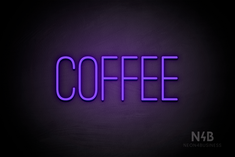 "COFFEE" (Diamond font) - LED neon sign
