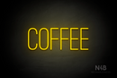 "COFFEE" (Diamond font) - LED neon sign
