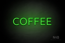 "COFFEE" (Castle font) - LED neon sign