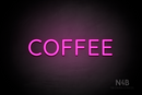 "COFFEE" (Castle font) - LED neon sign