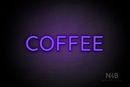 "COFFEE" (Castle font) - LED neon sign
