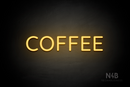 "COFFEE" (Castle font) - LED neon sign
