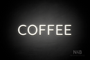 "COFFEE" (Castle font) - LED neon sign