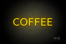 "COFFEE" (Castle font) - LED neon sign