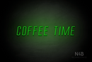 "COFFEE TIME" (Naturally Expanded font) - LED neon sign