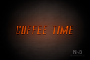 "COFFEE TIME" (Naturally Expanded font) - LED neon sign