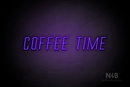 "COFFEE TIME" (Naturally Expanded font) - LED neon sign
