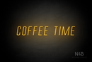 "COFFEE TIME" (Naturally Expanded font) - LED neon sign