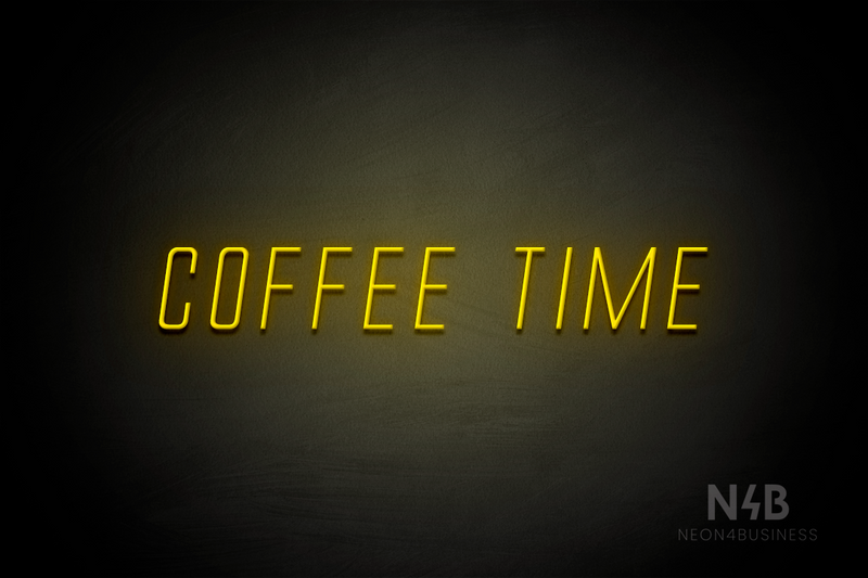 "COFFEE TIME" (Naturally Expanded font) - LED neon sign