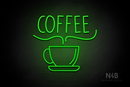"COFFEE" bottom cup (Star font) - LED neon sign