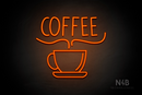 "COFFEE" bottom cup (Star font) - LED neon sign