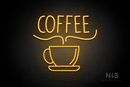 "COFFEE" bottom cup (Star font) - LED neon sign