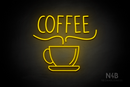 "COFFEE" bottom cup (Star font) - LED neon sign