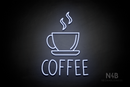 "COFFEE" cup on top (Star font) - LED neon sign