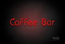 "COFFEE BAR" (Jelly Spirit font) - LED neon sign