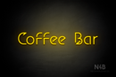"COFFEE BAR" (Jelly Spirit font) - LED neon sign