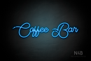 "Coffee Bar" (Tulips font) - LED neon sign