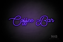 "Coffee Bar" (Tulips font) - LED neon sign