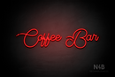 "Coffee Bar" (Tulips font) - LED neon sign