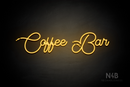 "Coffee Bar" (Tulips font) - LED neon sign