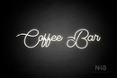 "Coffee Bar" (Tulips font) - LED neon sign