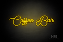 "Coffee Bar" (Tulips font) - LED neon sign