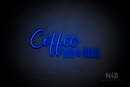 "Coffee EATS & TREATS" (Amanda - Alpha font) - LED neon sign