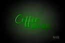 "Coffee EATS & TREATS" (Amanda - Alpha font) - LED neon sign