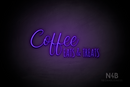 "Coffee EATS & TREATS" (Amanda - Alpha font) - LED neon sign