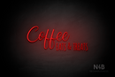 "Coffee EATS & TREATS" (Amanda - Alpha font) - LED neon sign