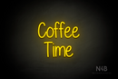 "Coffee Time" (Borcelle font) - LED neon sign