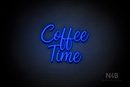 "Coffee Time" (Magician font) - LED neon sign