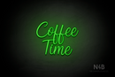 "Coffee Time" (Magician font) - LED neon sign