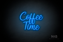 "Coffee Time" (Magician font) - LED neon sign
