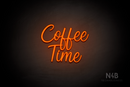 "Coffee Time" (Magician font) - LED neon sign