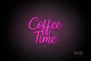 "Coffee Time" (Magician font) - LED neon sign