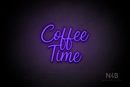 "Coffee Time" (Magician font) - LED neon sign