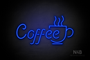 "Coffee" right side cup (Sparkle font) - LED neon sign
